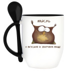 Кружка с ложкой