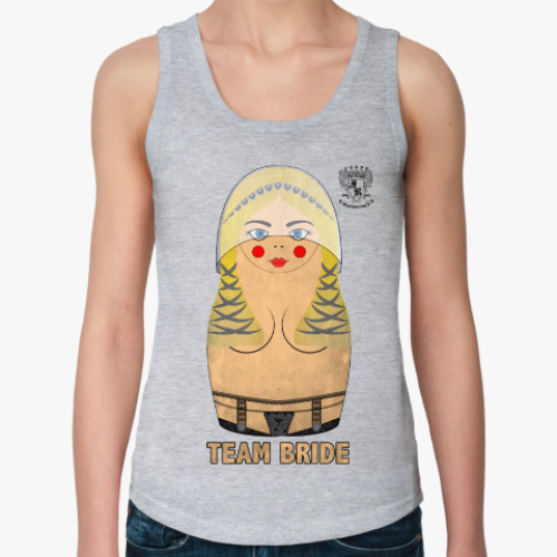 Женская майка с принтом Подруга невесты. Team Bride
