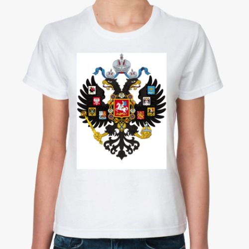 Классическая футболка с принтом имперский герб