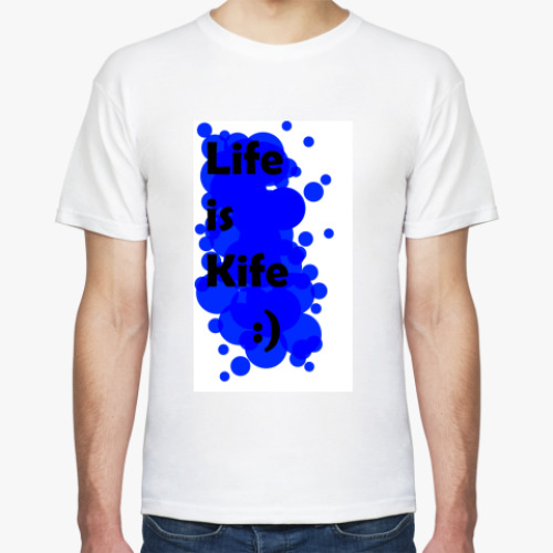 Футболка с принтом Life is Kife!