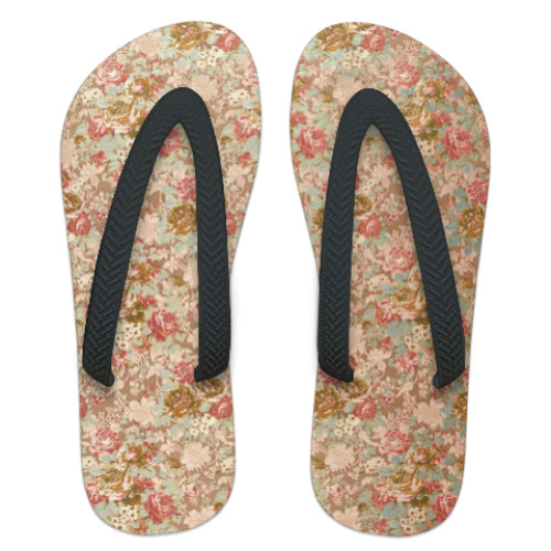 Шлепанцы (сланцы) с принтом Узор