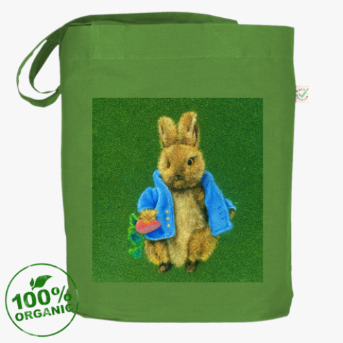 Сумка шоппер с принтом Кролик Питер