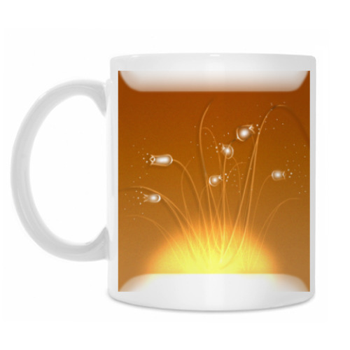 Кружка с принтом 'Тюльпаны'