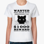 Классическая женская футболка Кот Шрёдингера