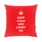 Подушка 35x35 см Keep calm and carry on