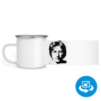 Кружка металлическая белая (круговая запечатка)