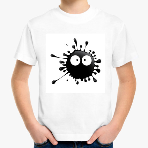 Детская футболка с принтом клякса