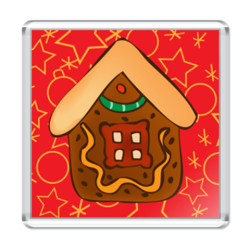 Магнит с принтом Рождественское печенье