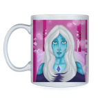 Кружка серебристая Голубой Алмаз из Вселенной Стивена/Steven Universe