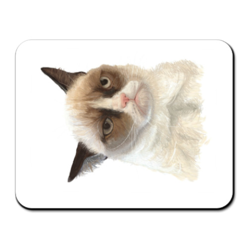 Коврик для мыши с принтом Grumpy Cat
