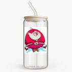 Банка с бамбуковой крышкой