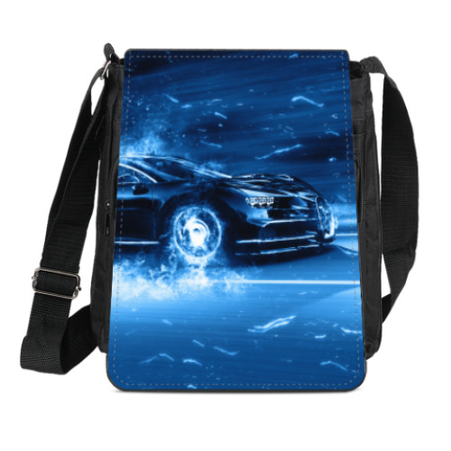 Сумка-планшет с принтом Бугатти лед