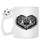 Кружка с футбольным мячиком