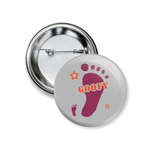 Значок 37мм с принтом Goofy
