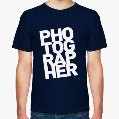 Футболка с принтом  ФОТОГРАФ