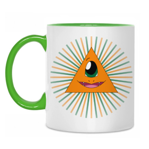 Кружка с принтом Покемон-масон Чармандер