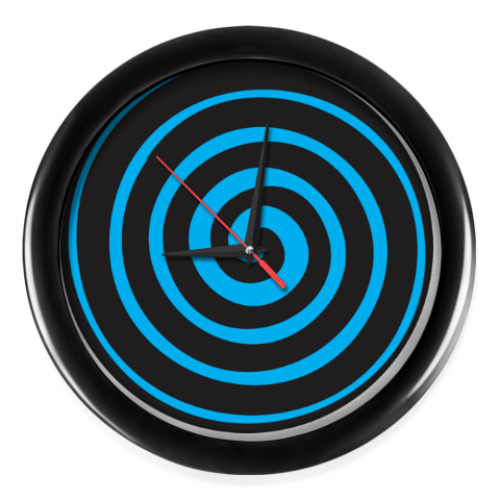 Настенные часы с принтом  спираль