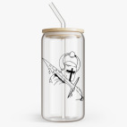 Банка с бамбуковой крышкой