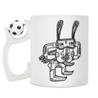 Кружка с футбольным мячиком