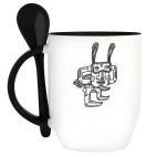 Кружка с ложкой