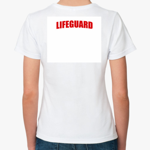 Классическая футболка с принтом Lifeguard