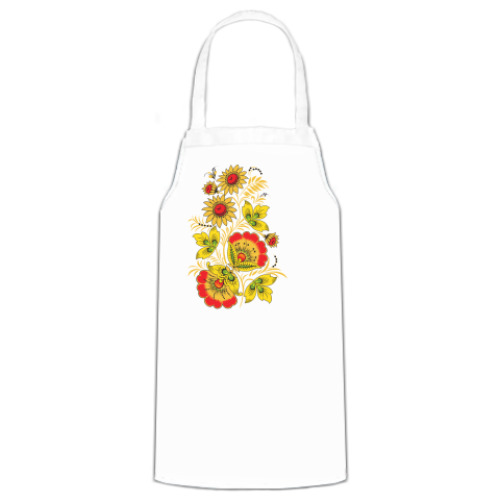 Фартук с принтом Русско-народный узор