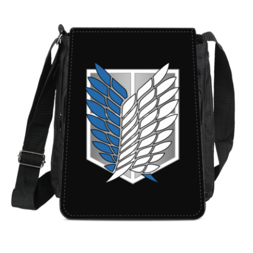 Сумка-планшет с принтом Атака титанов