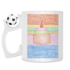 Кружка с футбольным мячиком