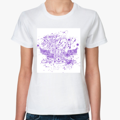 Классическая футболка с принтом Дизайн