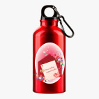 Металлическая бутылка 400 мл UV-DTF