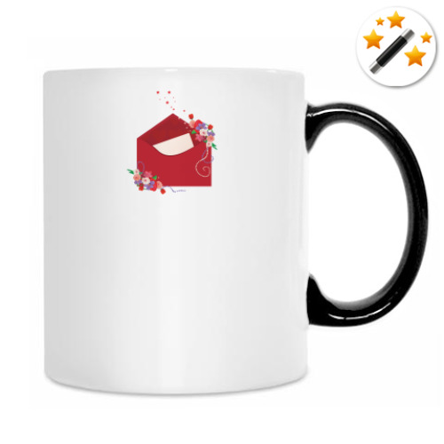 Кружка-хамелеон с принтом Согревающая любовь