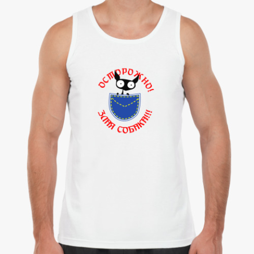 Майка с принтом Злая собака