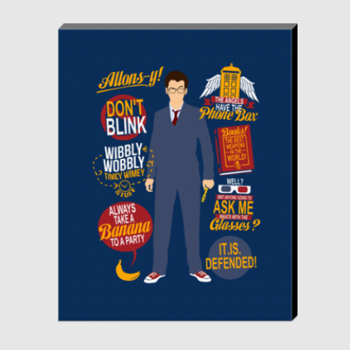 Холст с принтом David Tennant- doctor