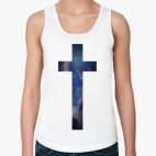 крест с текстурой galaxy