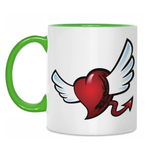 Кружка с принтом Сердце