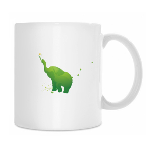 Кружка с принтом Зеленый