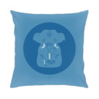 Подушка 35x35 см Animal Zen: E is for Elephant
