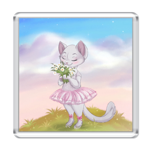 Магнит с принтом чарующий вечер