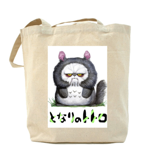 Сумка шоппер с принтом Тоторо