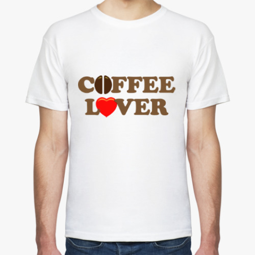 Футболка с принтом Кофеман