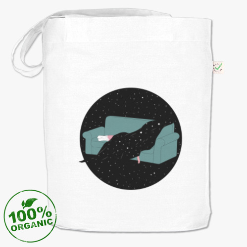 Сумка шоппер с принтом Сны