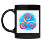 Кружка цветная UV-DTF
