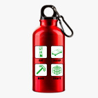 Металлическая бутылка 400 мл UV-DTF