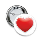 Значок 50 мм Любовь