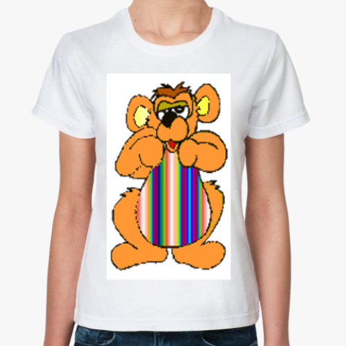 Классическая футболка с принтом   "Мышара"