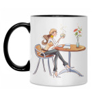 Кружка двухцветная