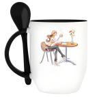 Кружка с ложкой