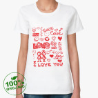 Женская футболка органик