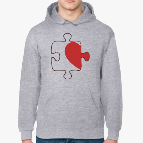 Толстовка худи с принтом Puzzle