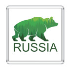 Магнит 6.5 x 6.5 см Россия, Russia